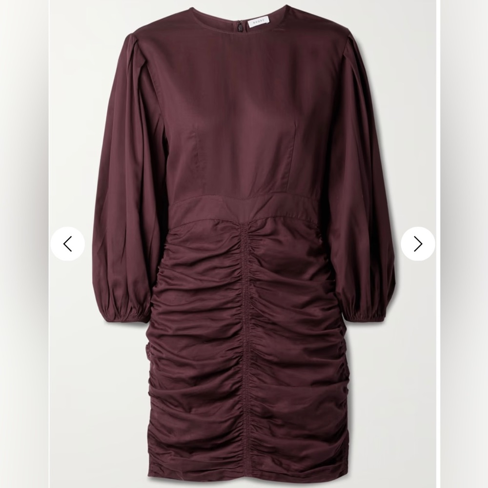 Rhode Sasha ruched TENCEL-twill mini dress